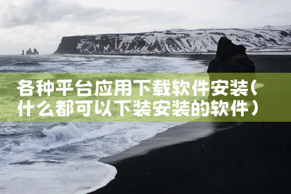 各种平台应用下载软件安装