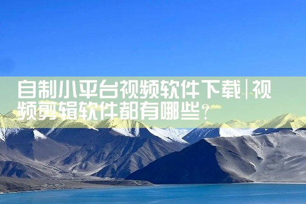 自制小平台视频软件下载