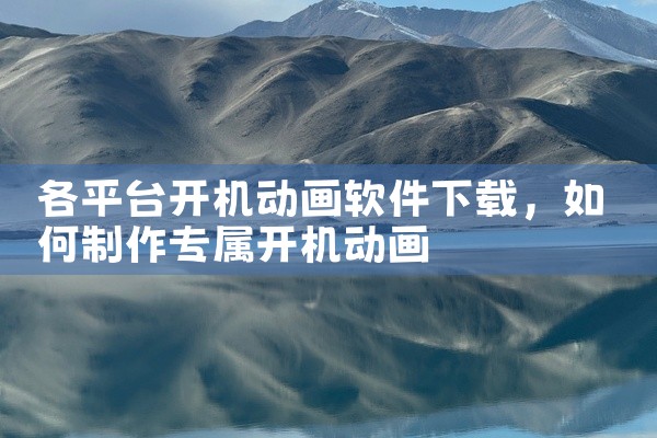 各平台开机动画软件下载
